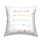 Stupell Industries You Are Loved Inspirational Rainbow List Phrase Throw Pillow, 18" x 18"